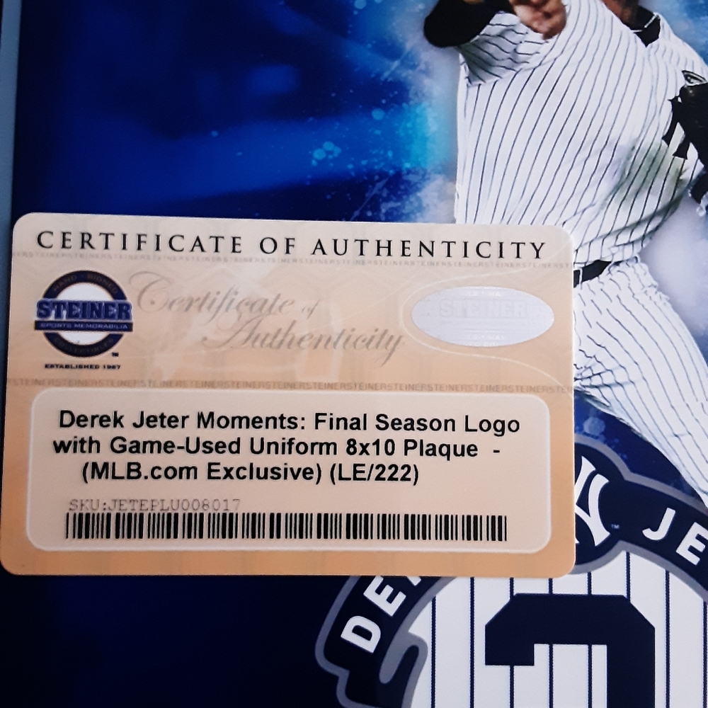 Derek Jeter Plaque - image 2